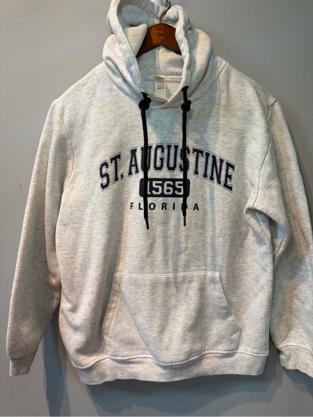 St. Augustine Florida Pullover Hoodie Sweatshirt - Light Gray